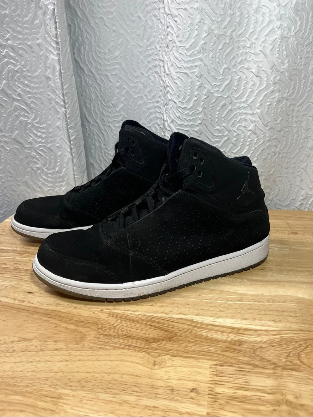 Jordan Academy Triple Black High Top Shoes Men 11.5 881434-001 - 